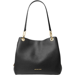 Michael Kors Kensington Large Pebbled Leather Tote Bag - Black