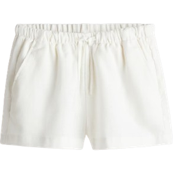 H&M Meisjes Pull-on Short Van Linnenmix - Wit