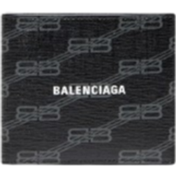 Balenciaga Signature Square Folded Wallet - Black