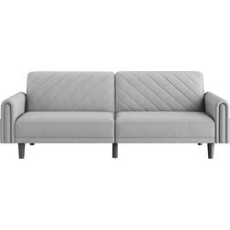 Yaheetech Click Clack 3 Light Grey Sofa 202cm 3 Seater