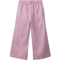 Zara Linen Blend Wide Leg Trousers - Pink (3183/500/620)