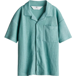 H&M Piqué Resort Shirt - Turquoise (1241004004)