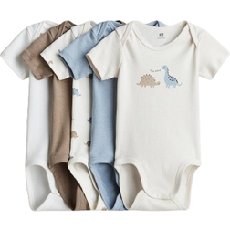 H&M Baby 5-Pack Body - Crèmevit