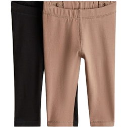 H&M Pima Cotton Jersey Leggings - Black