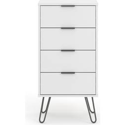 Core Products Augusta 4 Narrow White Chest of Drawer 45x90.3cm