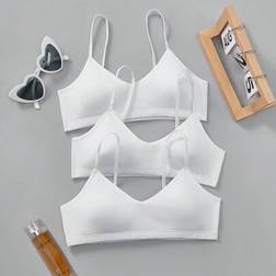 Shein Tween Girls Minimalist V-Neck Camisole Set - Comfortable