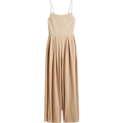 H&M Pleated Jumpsuit - Beige