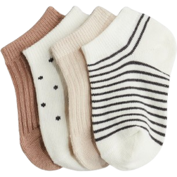 H&M Shaftless Socks 4-pack - Beige