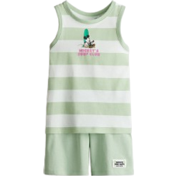 H&M Printed Cotton Pyjamas - Light Green/Mickey Mouse (1272074002)
