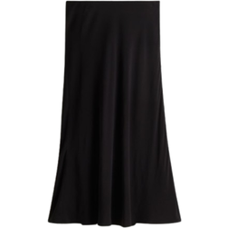 H&M Flared Slip Skirt - Black