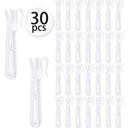 Shein White Plastic Curtain Hooks 20pcs 30pcs