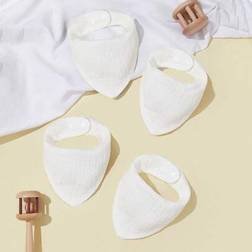 Shein 4pcs Baby Bibs 100% Cotton Soft