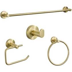 Shein Brushed Gold Bathroom Accessories Set