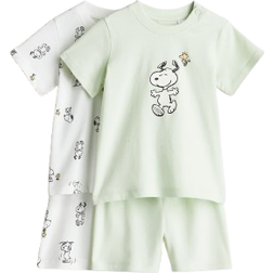 H&M Cotton Pyjamas 2-Pack - Green
