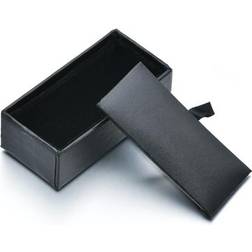 Shein Pu Leather Cufflink Storage Box For Men - Black