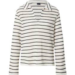 Gina Tricot Crochet Top Tröja - Kräm