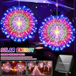 Shein Solar Powered Outdoor Firework Lights 8 Modes String Light