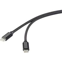 Renkforce USB 2.0 USB-C Kabel 1.00 m Sort 1m
