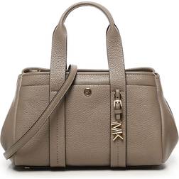 Michael Kors Taupe Læder Skuldertaske Metal Detaljer - Beige