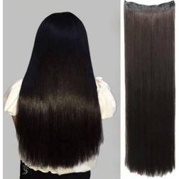 Shein Black Brown Extra Long Straight Hair Extensions