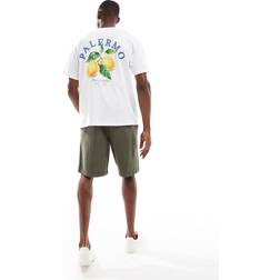 Jack & Jones Oversized T-Shirt Palermo Back Print White