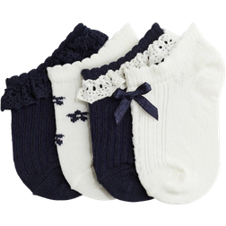 H&M Shaftless Socks 4-pack - Blue