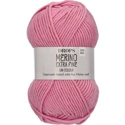 Drops Design Merino Extra Fine Uni Colour Pink 105m