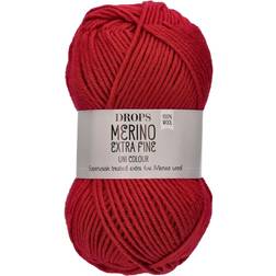 Drops Design Merino Extra Fine Uni Colour Red 105m