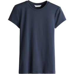 H&M Fitted T-shirt - Navy Blue