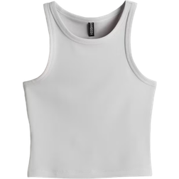 H&M Ribbed Vest Top - Light Grey