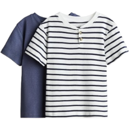 H&M In A Grandfather Style 2-pack - Dark Blue/Striped (1284096005)