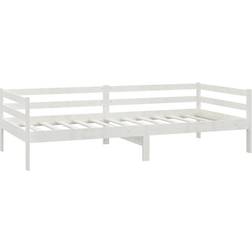 vidaXL Solid Pine Wood White Soffa 204cm 3-sits