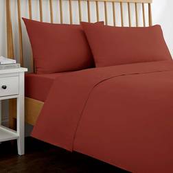 Dunelm Pure Cotton Bed Sheet Orange (200x150cm)