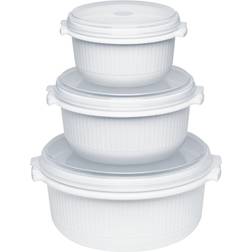EMSA Micro Family Dish Starter Set White Mikrobølgeredskap