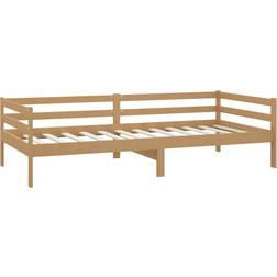 vidaXL Solid Pine Wood Honey Brown Soffa 204cm 3-sits