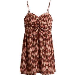 H&M Printed Strappy Dress - Brown/Patterned