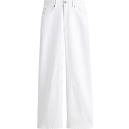 H&M Harper High Rise Wide Leg Jeans - White