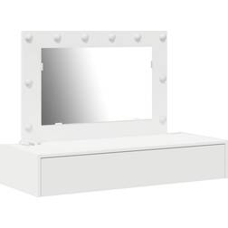 vidaXL Wall-Mounted with LED Light White Toiletbord 40x100cm