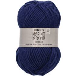 Drops Design Merino Extra Fine Uni Colour Dark Blue 105m