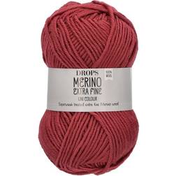 Drops Design Merino Extra Fine Uni Colour Dark Rose 105m