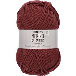 Drops Design Merino Extra Fine Uni Colour Bordeaux 105m