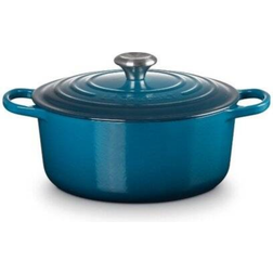 Le Creuset Deep Teal Signature Cast Iron Round with lid 5.3 L 26 cm