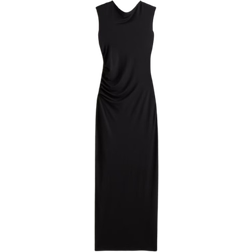 H&M Draped Bodycon Dress - Black