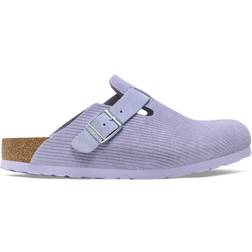 Birkenstock Boston Suede Embossed - Purple Fog