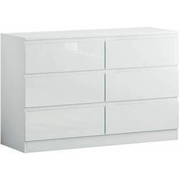Luxury Life Carlton Matt White Chest of Drawer 120x77cm