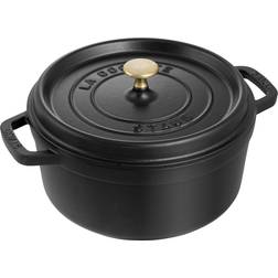Staub La Cocotte Matte Black with lid 3.8 L 24 cm