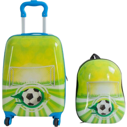Borg Living Suitcase Set of 2 - Green
