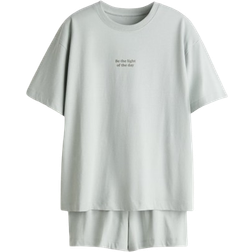 H&M Printed Pyjamas - Light Turquoise