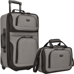 U.S. Traveler Rio Rugged Expandable Set of 2 - Grey