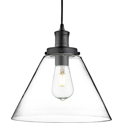 Searchlight Pyramid Black/Clear Pendant Lamp ∅ 29cm